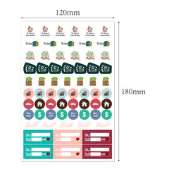 Pegatinas para planificador, 1700 unidades, notas para planificar el diario | SKE110 