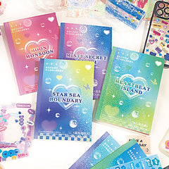 Pegatinas Shiny Journal, 24 hojas | SKE117 