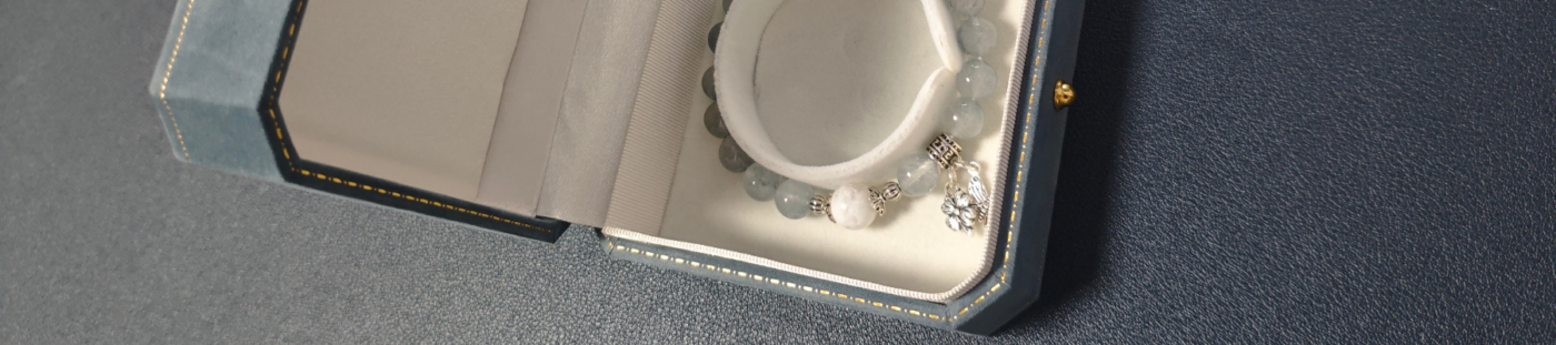 Navigation image guiding visitors to different crystal blog categories and topics