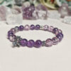 Main product image of amethyst bracelet with deep purple crystal beads