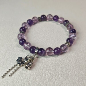 Amethyst bracelet as a thoughtful gift for stress relief and mental clarity