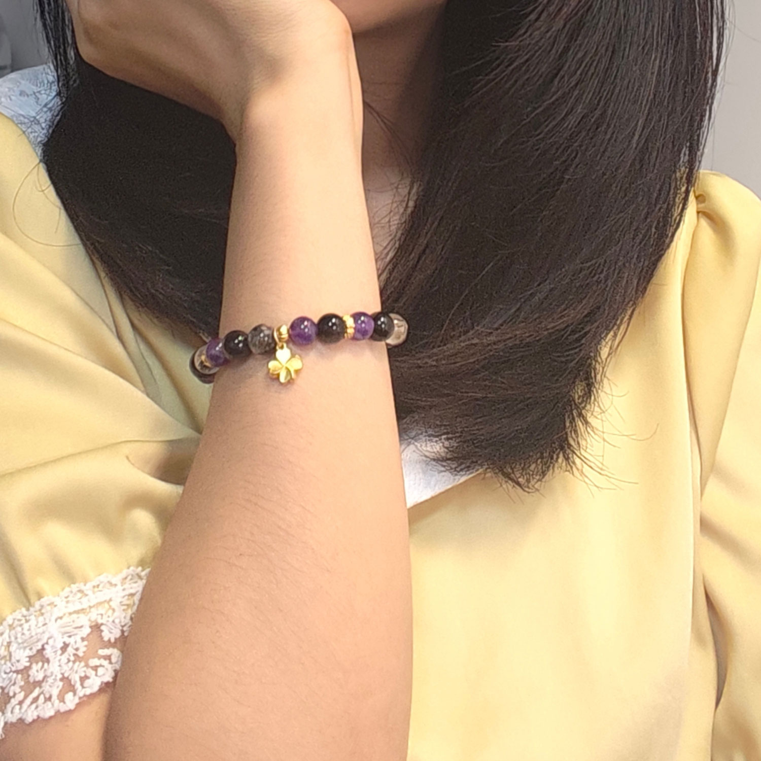 Four-Leaf Clover Protection Bracelet | LuckyGuardian CL - Image 5