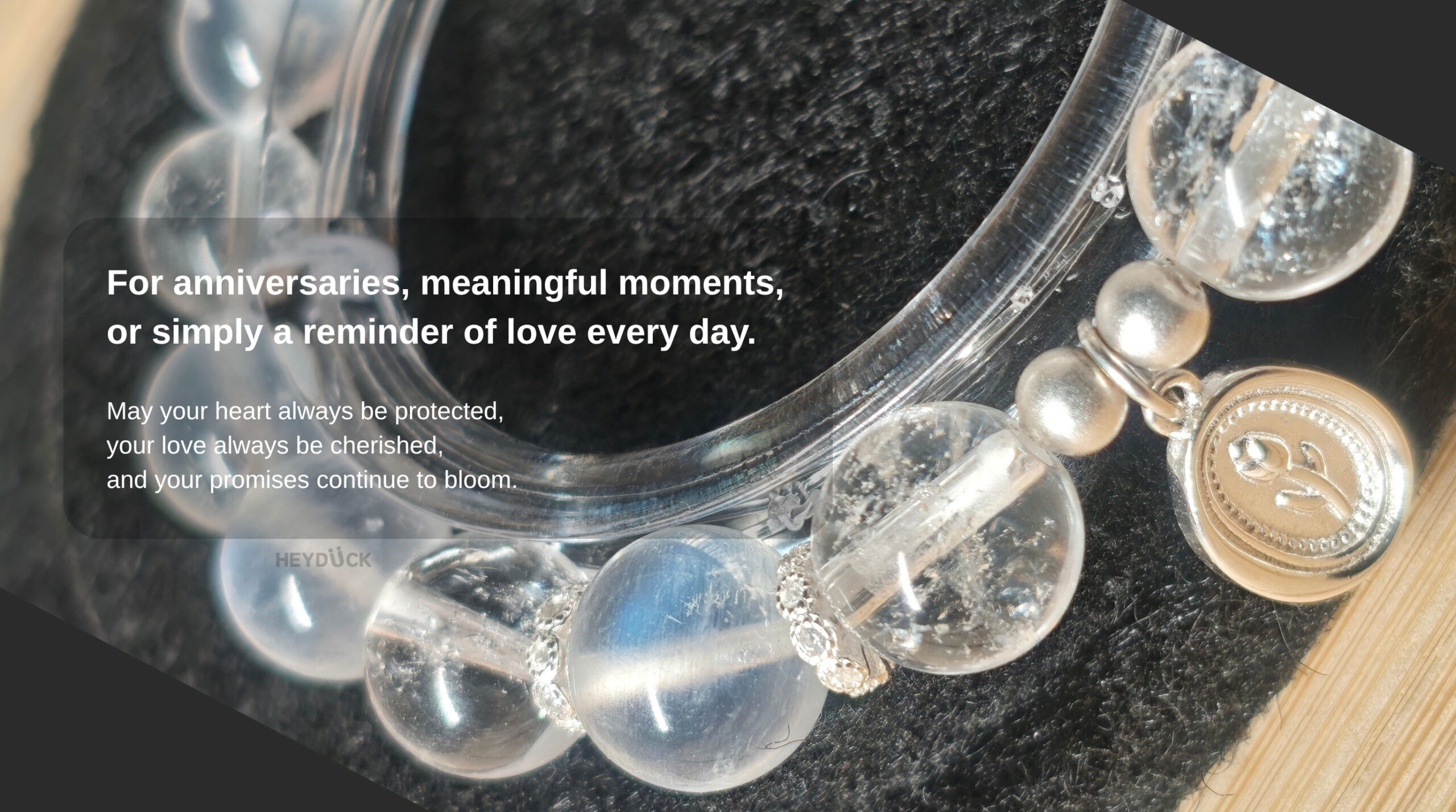 Moonstone Tulip Promise Bracelet as a meaningful anniversary gift symbolizing protection, cherished love and lasting promises
