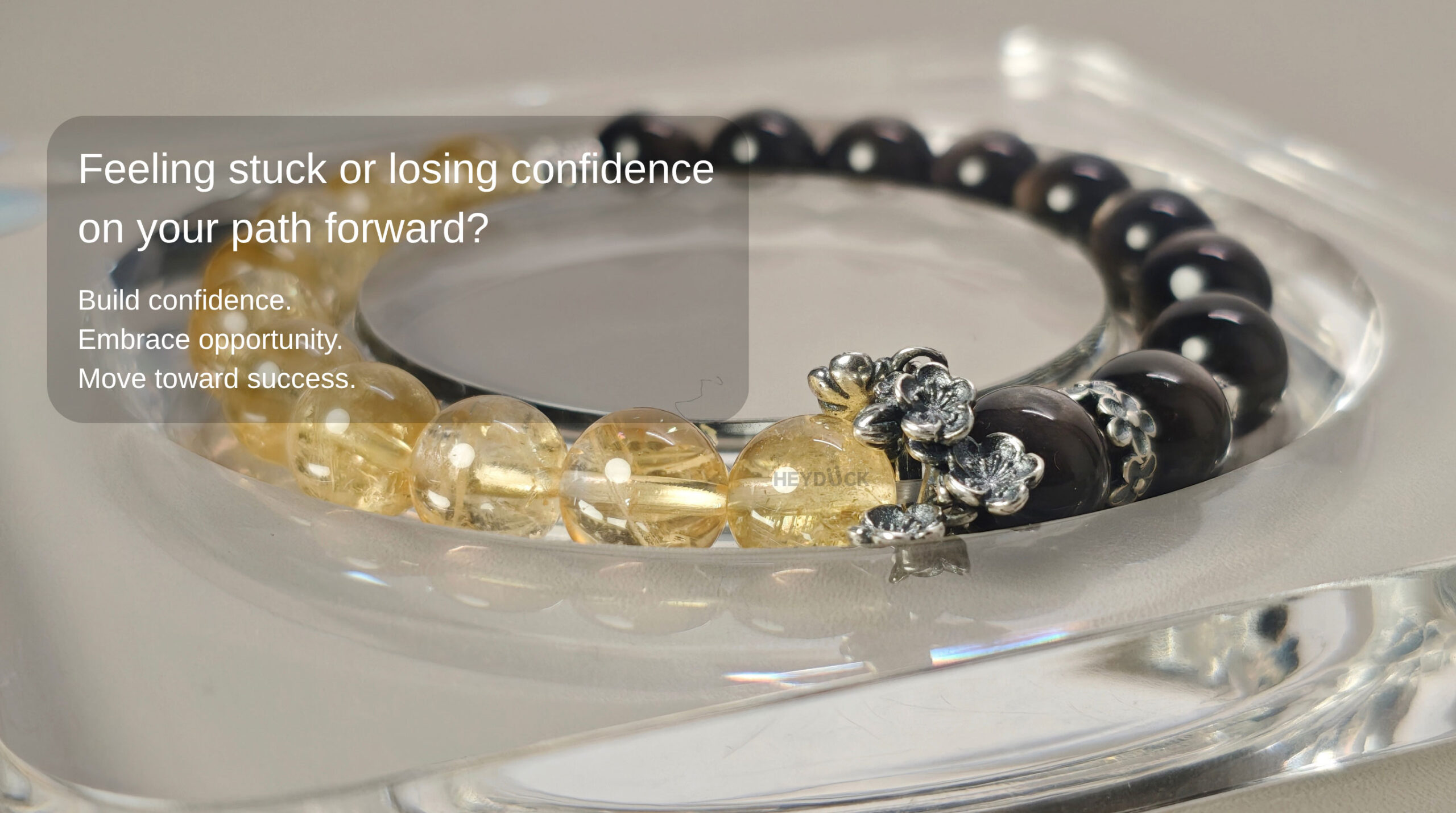 Silver Obsidian Success Bracelet designed to build confidence, welcome opportunities, and support personal growth