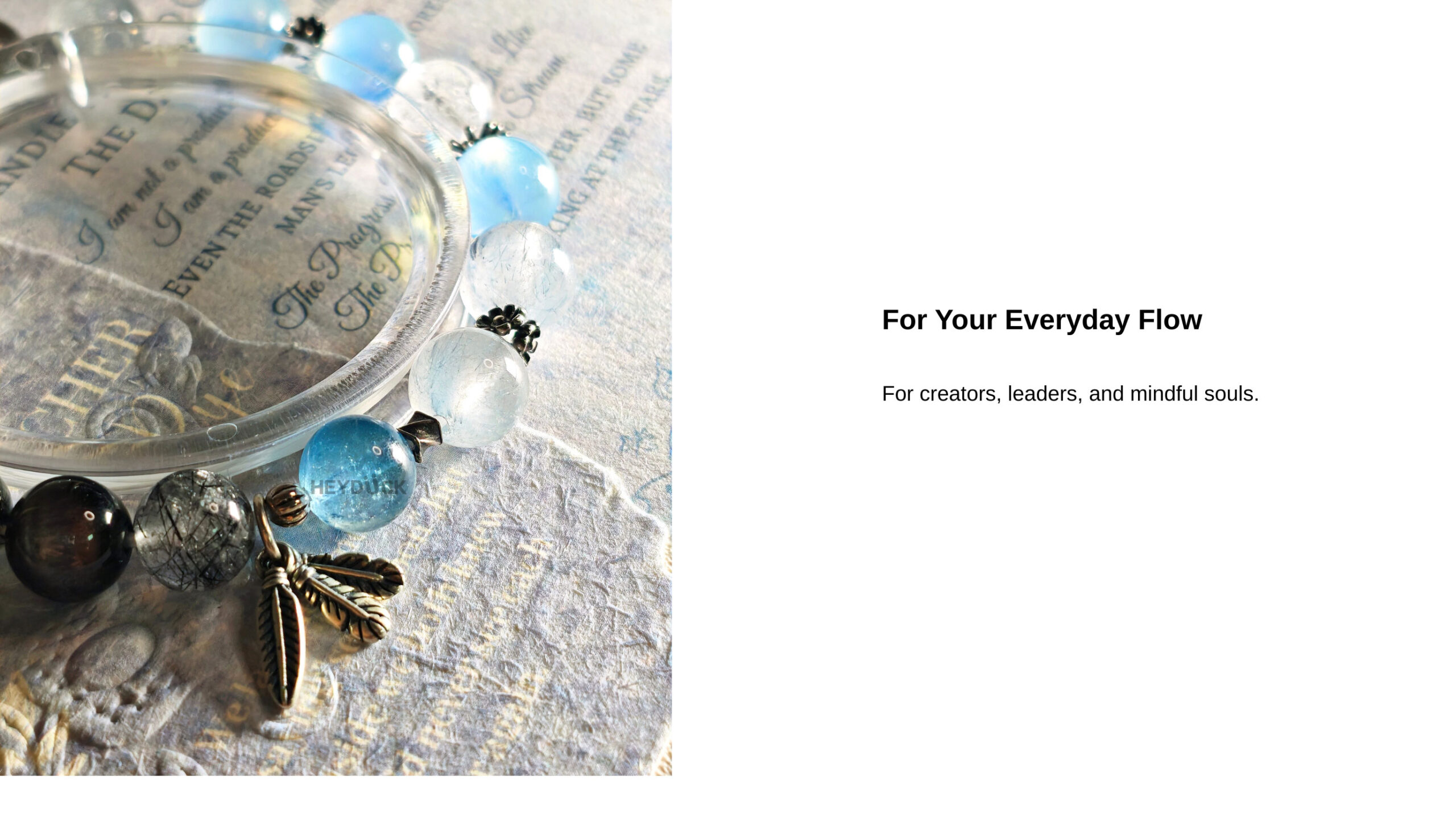 Aquamarine Crystal Bracelet SkyFlow CL for professionals, creators, and those seeking balance and clarity