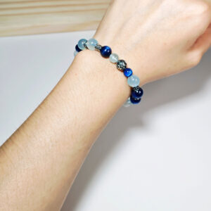 AquaPoise CL crystal bracelet worn on a woman's wrist for calm, elegant, and confident everyday expression