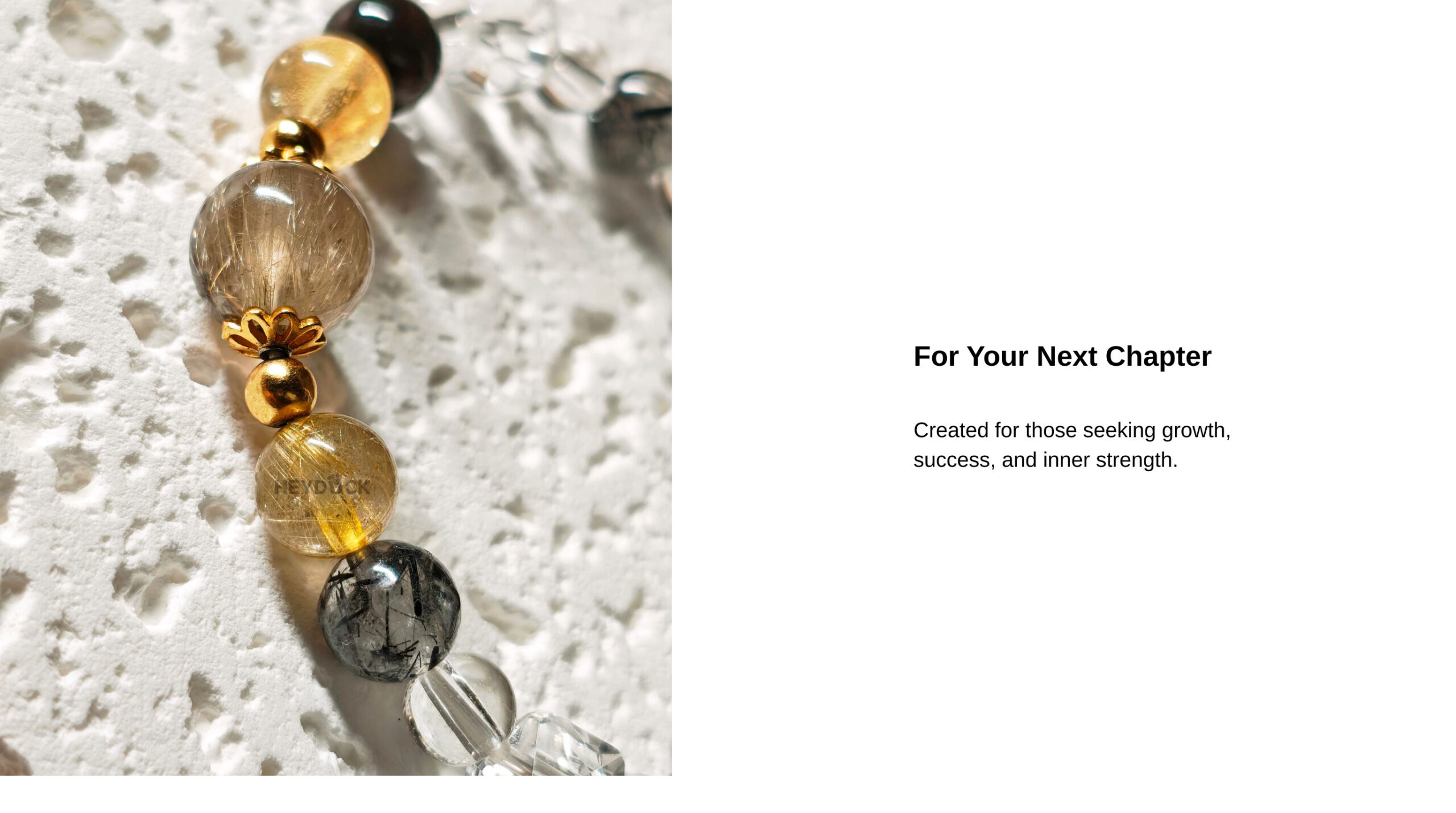 Golden Aegis Crystal Bracelet designed for those seeking prosperity, confidence, growth, and inner strength