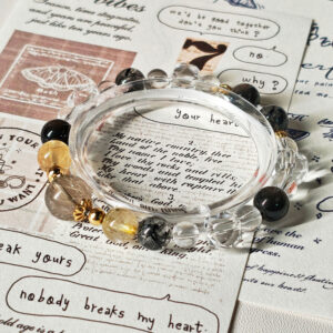 Golden Aegis Prosperity Crystal Bracelet designed for wealth and abundance