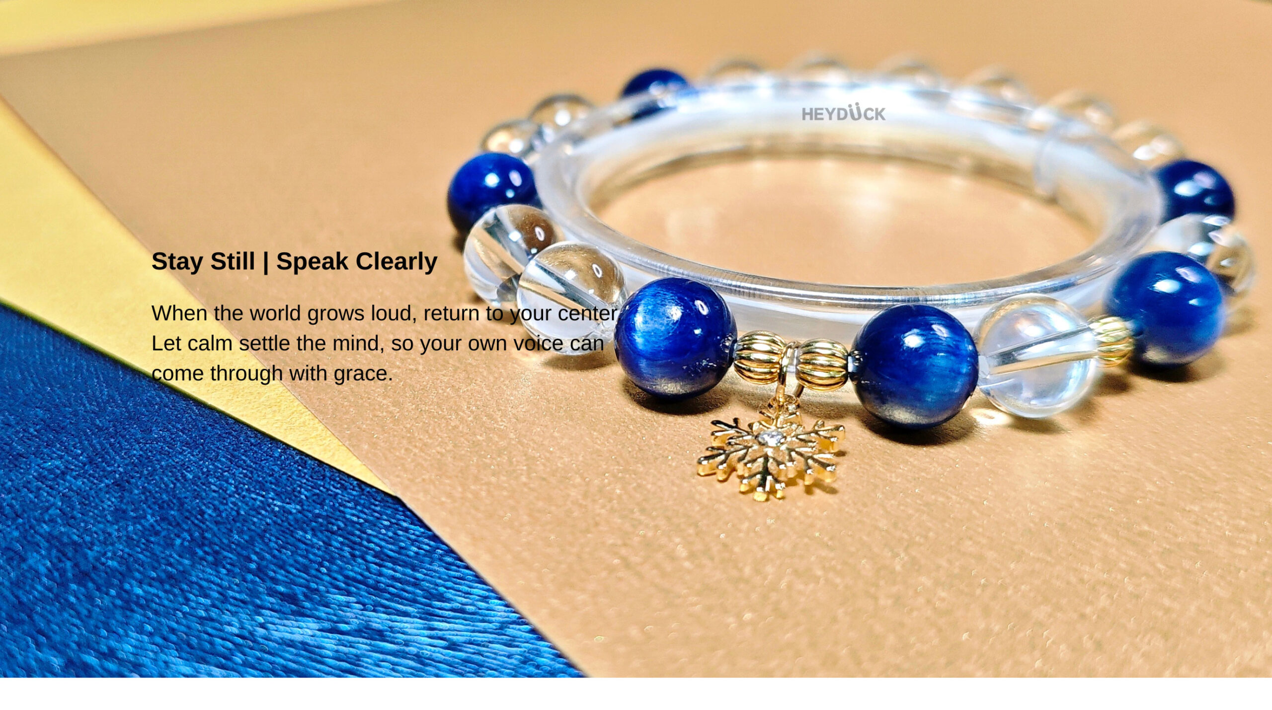 Graceful Composure Crystal Bracelet for calm expression and clear communication