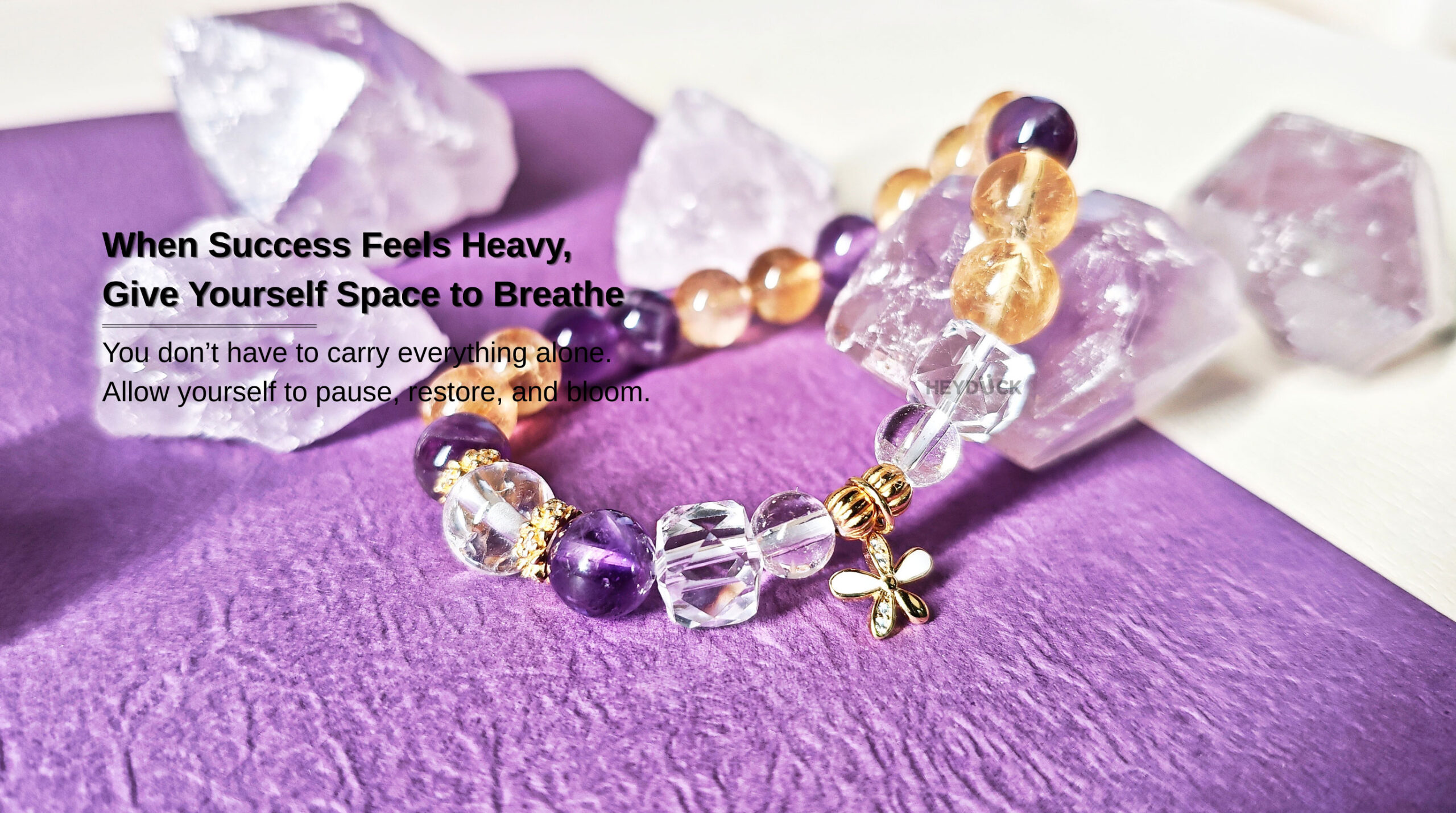 Ice Citrine & Amethyst Bracelet designed for women seeking confidence, balance, and mindful everyday moments