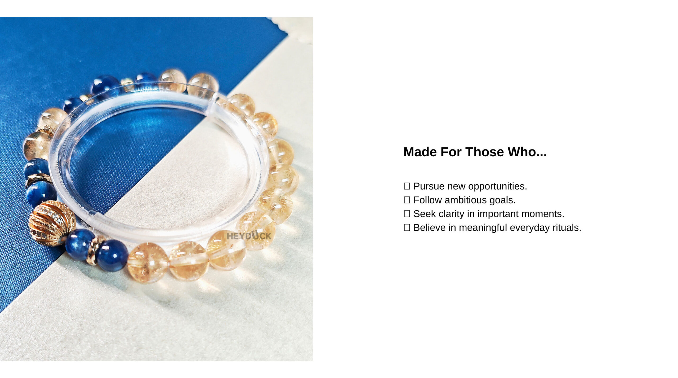 Ice Citrine Blue Kyanite Bracelet designed for women seeking meaningful jewelry, personal growth, and everyday inspiration.