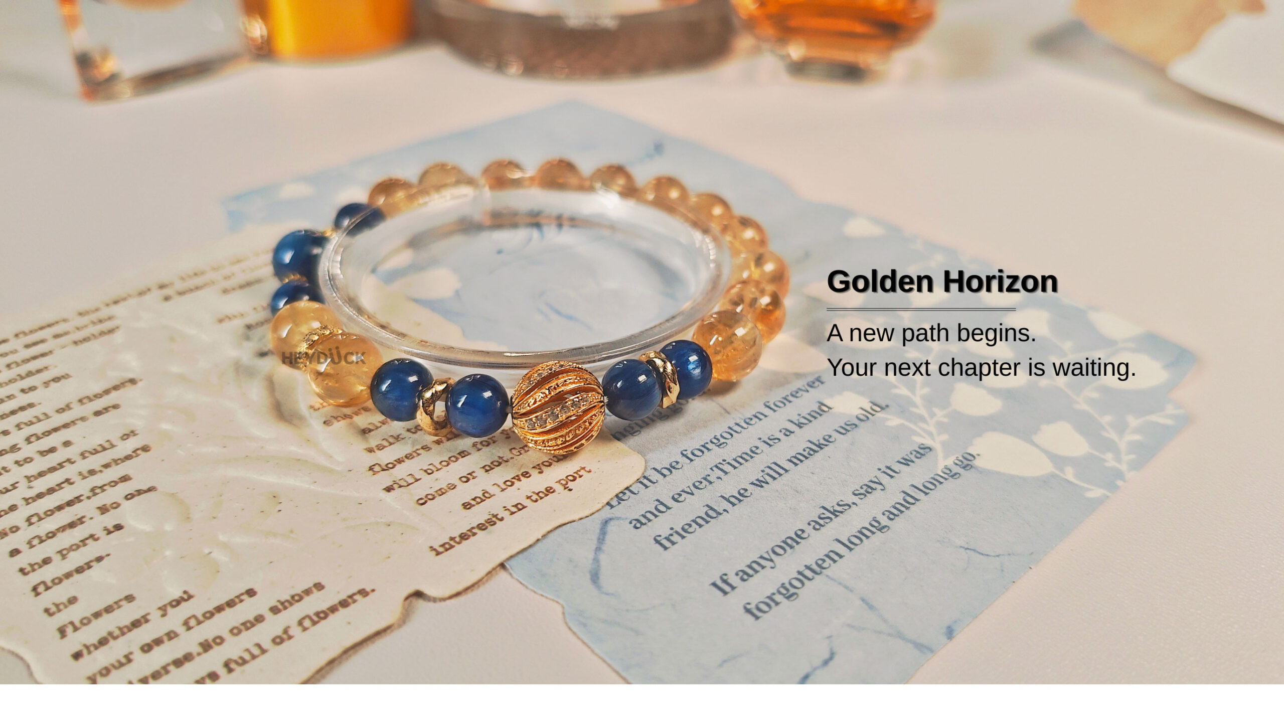 Ice Citrine Golden Horizon Bracelet inspired by new beginnings, confidence, and the journey toward new possibilities.