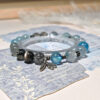 Luminous Horizon Crystal Bracelet SkyFlow CL featuring aquamarine, clear quartz, and natural crystal beads
