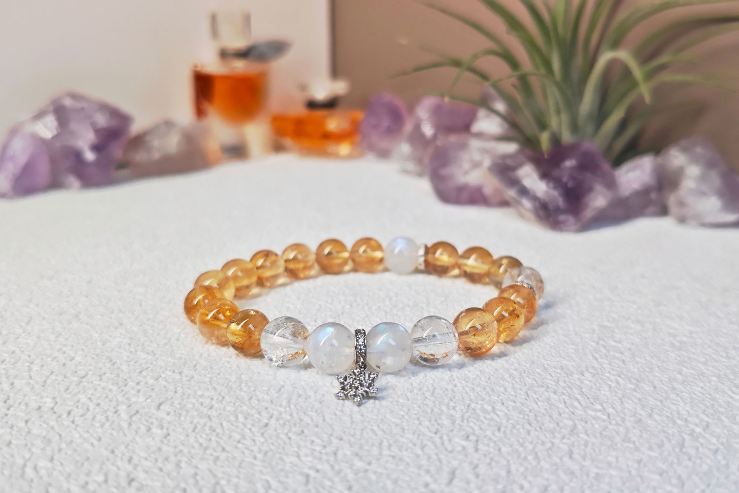 HEYDUCK Moonstone Bracelets featuring natural moonstone crystals for calm, intuition, and emotional balance