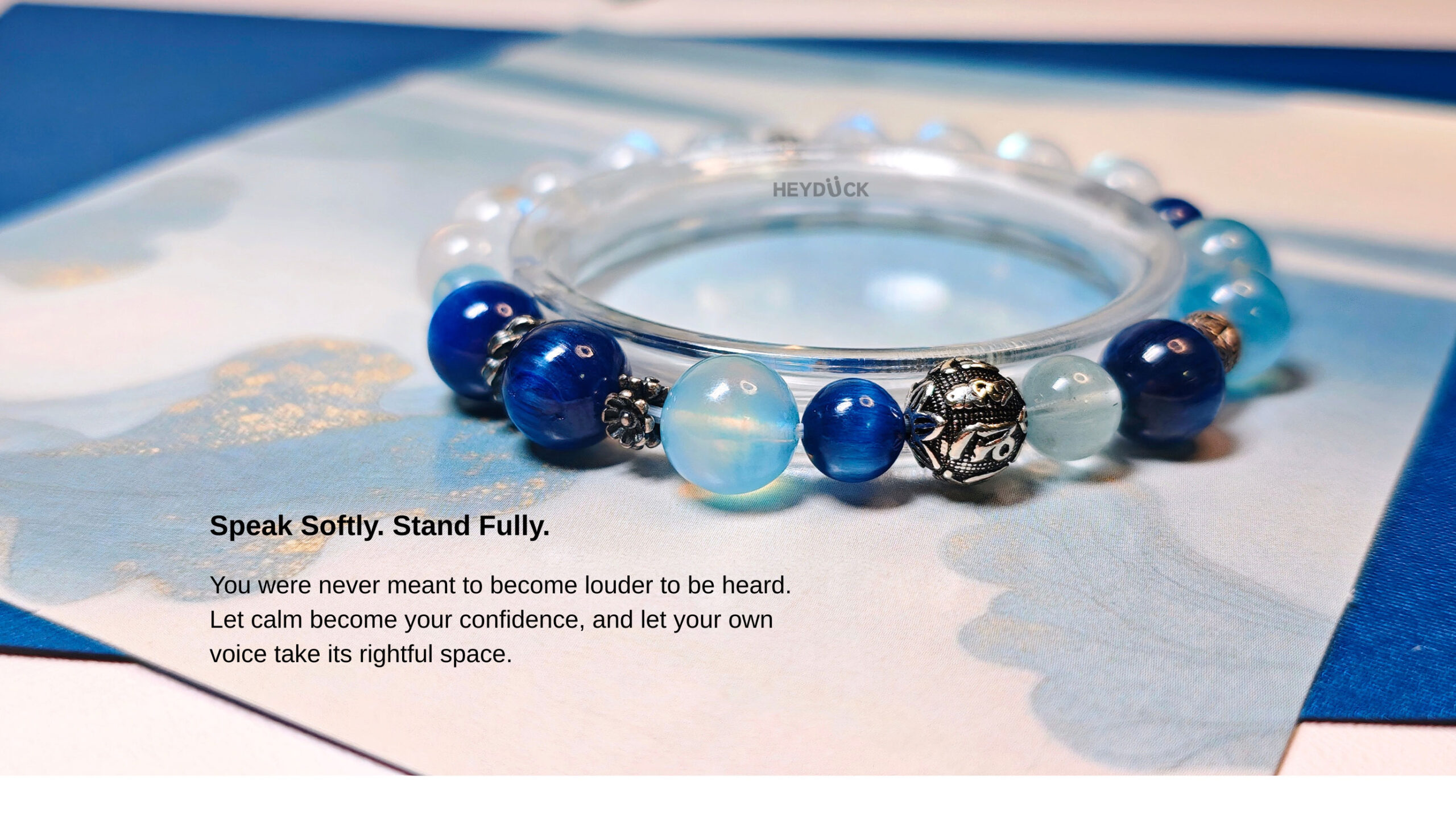 Poised Expression Crystal Bracelet for calm confidence and graceful self-expression