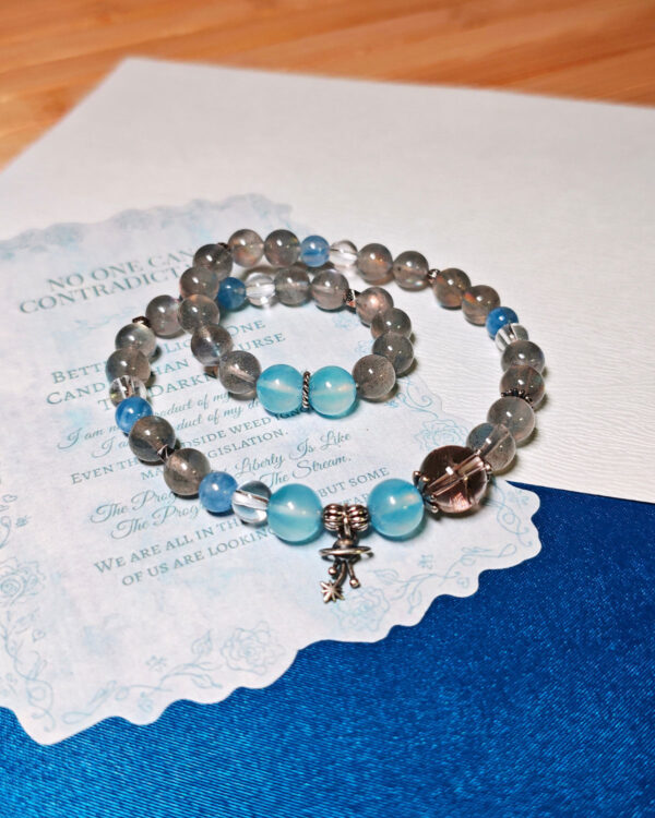 StellarEase CL crystal bracelet shown from an angled view